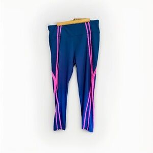 Lilly Pulitzer Luxletic XXL Weekender High Rise Leggings True Navy Pink NWOT